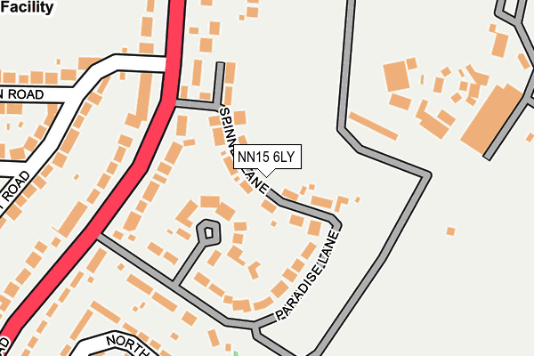 NN15 6LY map - OS OpenMap – Local (Ordnance Survey)