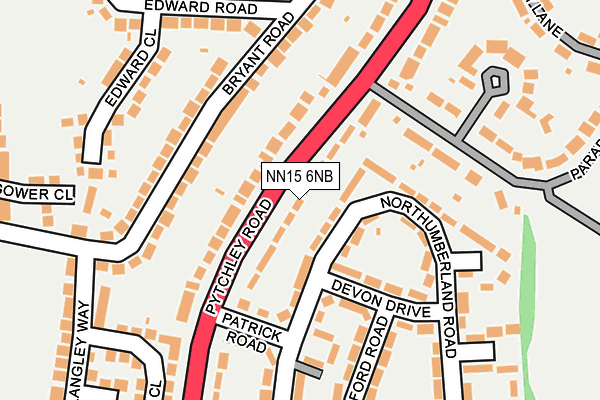 NN15 6NB map - OS OpenMap – Local (Ordnance Survey)