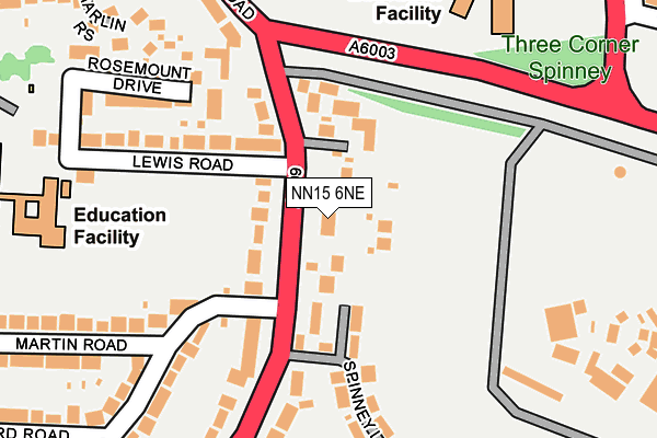 Map of DOVECLIFFE FISHING LIMITED at local scale