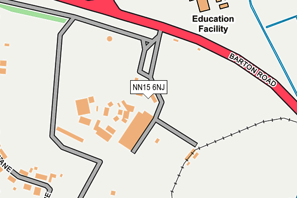 NN15 6NJ map - OS OpenMap – Local (Ordnance Survey)