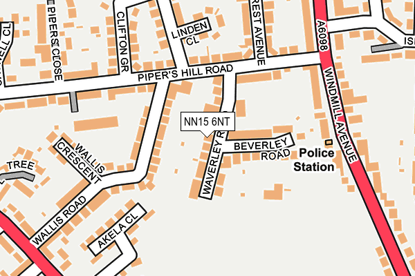 NN15 6NT map - OS OpenMap – Local (Ordnance Survey)