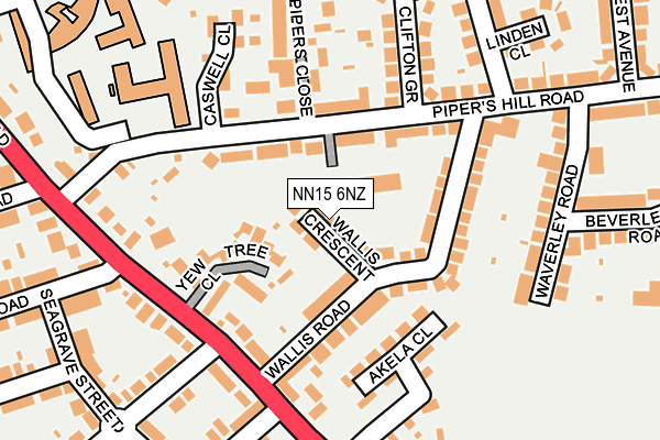 NN15 6NZ map - OS OpenMap – Local (Ordnance Survey)