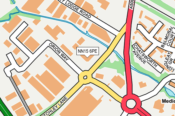 NN15 6PE map - OS OpenMap – Local (Ordnance Survey)