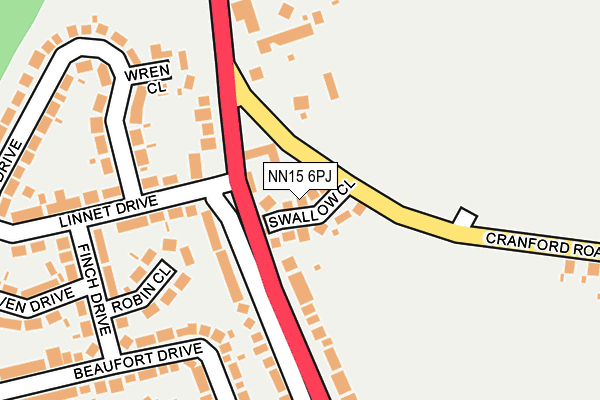 NN15 6PJ map - OS OpenMap – Local (Ordnance Survey)