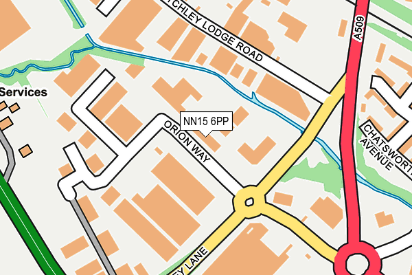 NN15 6PP map - OS OpenMap – Local (Ordnance Survey)