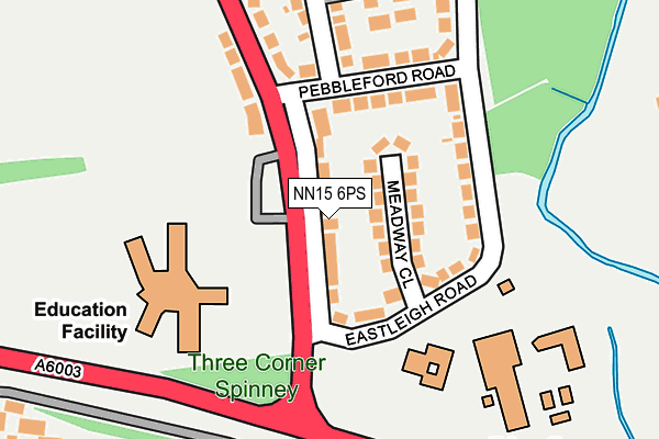 NN15 6PS map - OS OpenMap – Local (Ordnance Survey)