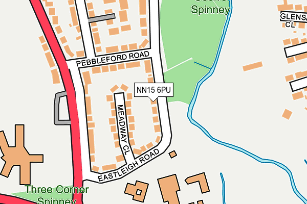 NN15 6PU map - OS OpenMap – Local (Ordnance Survey)