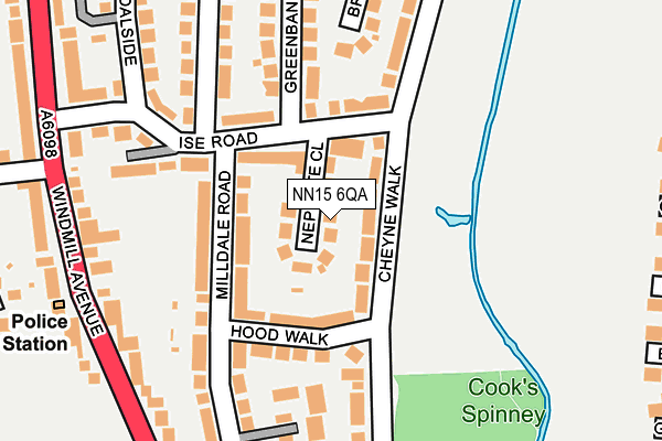 NN15 6QA map - OS OpenMap – Local (Ordnance Survey)