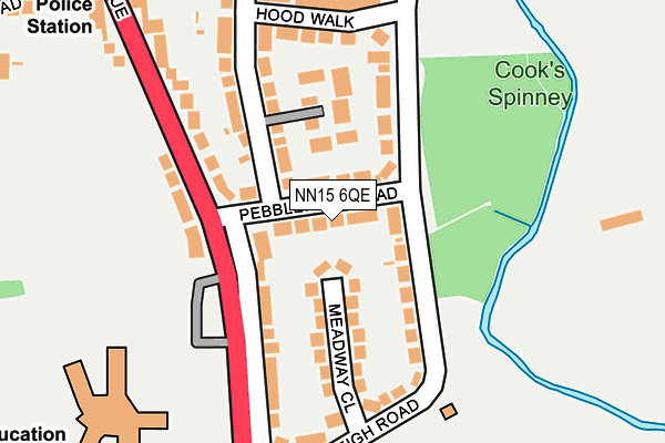 NN15 6QE map - OS OpenMap – Local (Ordnance Survey)
