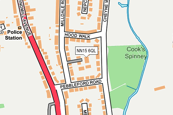 NN15 6QL map - OS OpenMap – Local (Ordnance Survey)