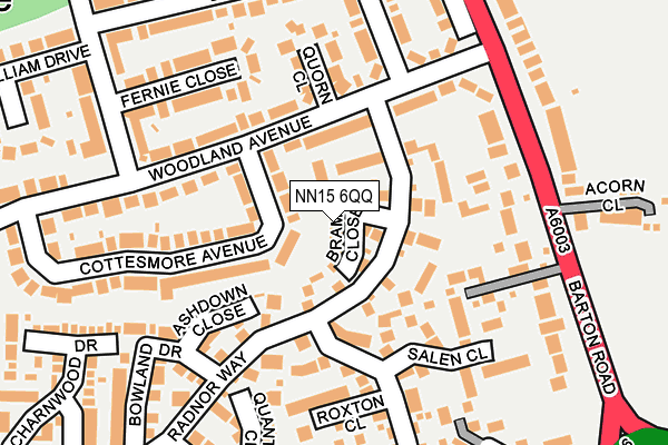 NN15 6QQ map - OS OpenMap – Local (Ordnance Survey)