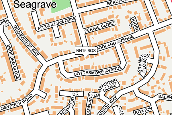 NN15 6QS map - OS OpenMap – Local (Ordnance Survey)