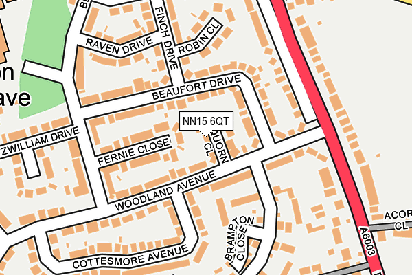 NN15 6QT map - OS OpenMap – Local (Ordnance Survey)