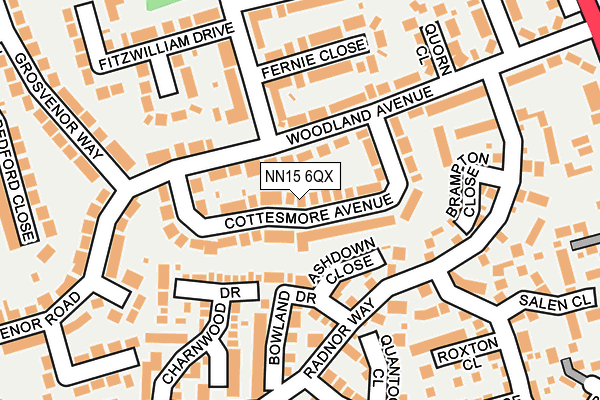 NN15 6QX map - OS OpenMap – Local (Ordnance Survey)