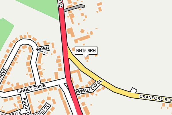 NN15 6RH map - OS OpenMap – Local (Ordnance Survey)