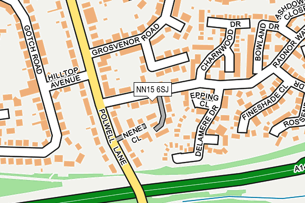 NN15 6SJ map - OS OpenMap – Local (Ordnance Survey)