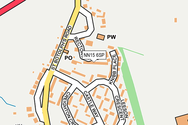 NN15 6SP map - OS OpenMap – Local (Ordnance Survey)
