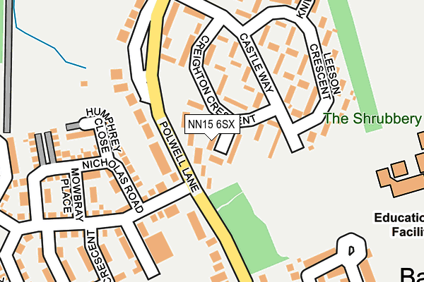 NN15 6SX map - OS OpenMap – Local (Ordnance Survey)
