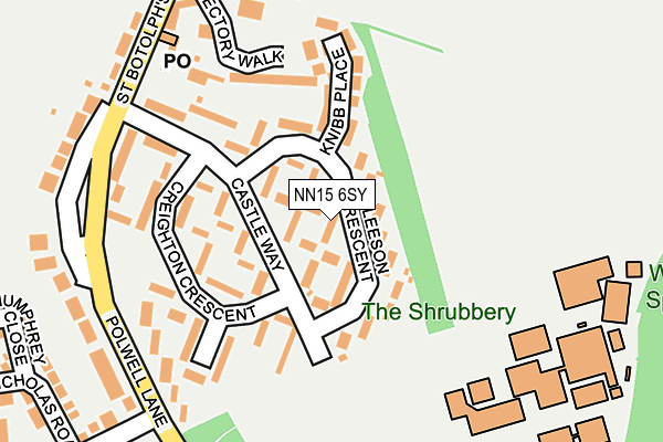 NN15 6SY map - OS OpenMap – Local (Ordnance Survey)