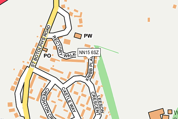 NN15 6SZ map - OS OpenMap – Local (Ordnance Survey)