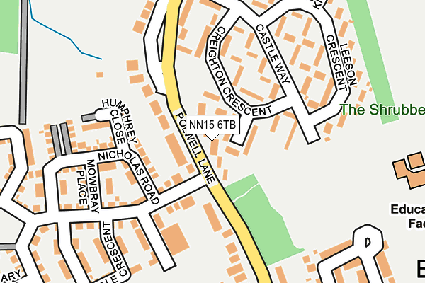 NN15 6TB map - OS OpenMap – Local (Ordnance Survey)