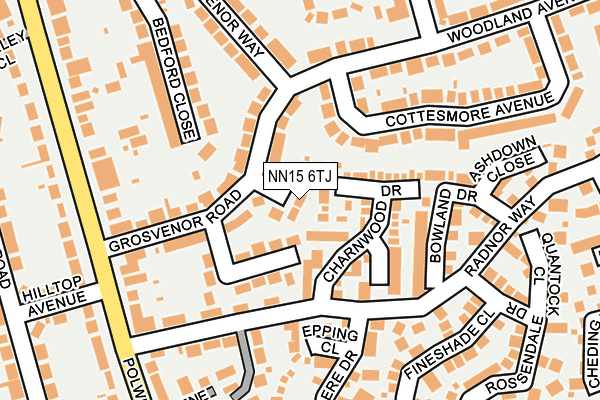 NN15 6TJ map - OS OpenMap – Local (Ordnance Survey)