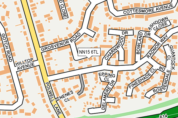 NN15 6TL map - OS OpenMap – Local (Ordnance Survey)