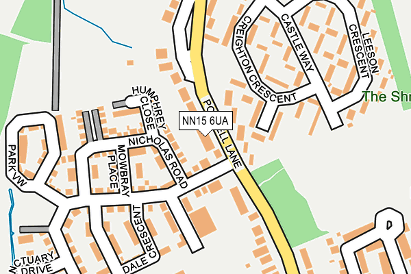 NN15 6UA map - OS OpenMap – Local (Ordnance Survey)