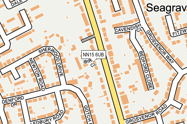 NN15 6UB map - OS OpenMap – Local (Ordnance Survey)