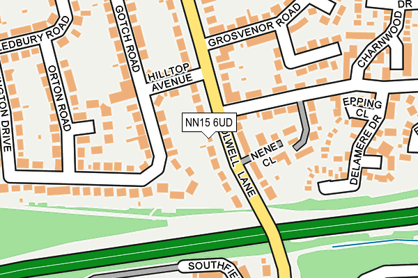 NN15 6UD map - OS OpenMap – Local (Ordnance Survey)