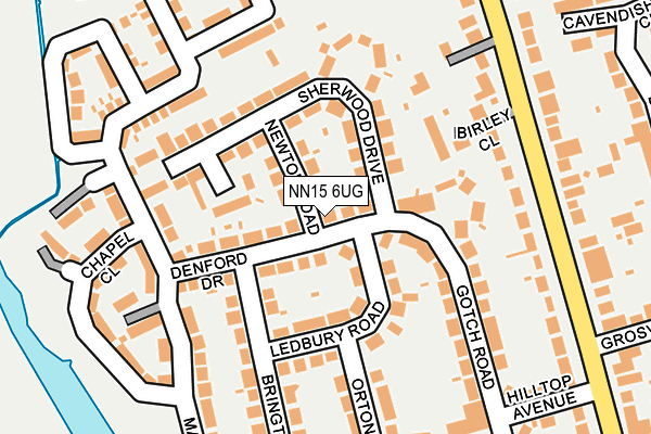 NN15 6UG map - OS OpenMap – Local (Ordnance Survey)