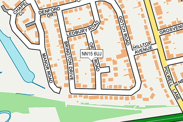 NN15 6UJ map - OS OpenMap – Local (Ordnance Survey)