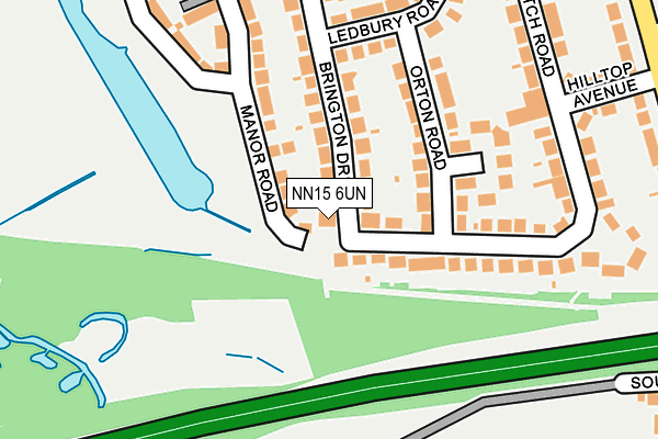 NN15 6UN map - OS OpenMap – Local (Ordnance Survey)
