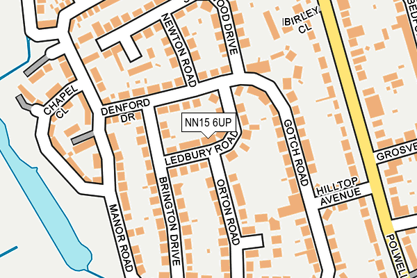 NN15 6UP map - OS OpenMap – Local (Ordnance Survey)