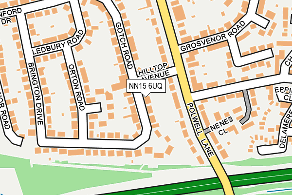 NN15 6UQ map - OS OpenMap – Local (Ordnance Survey)