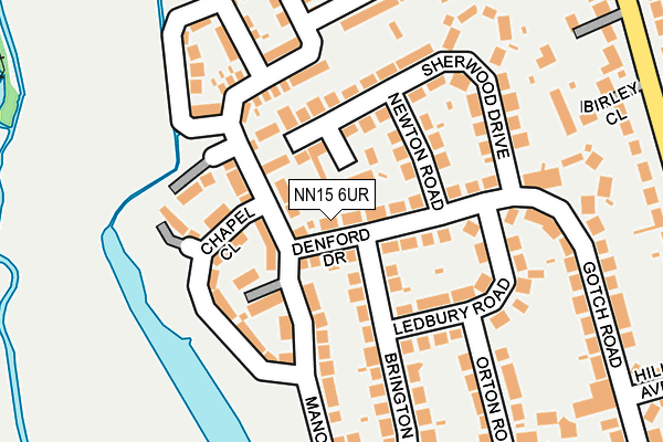 NN15 6UR map - OS OpenMap – Local (Ordnance Survey)