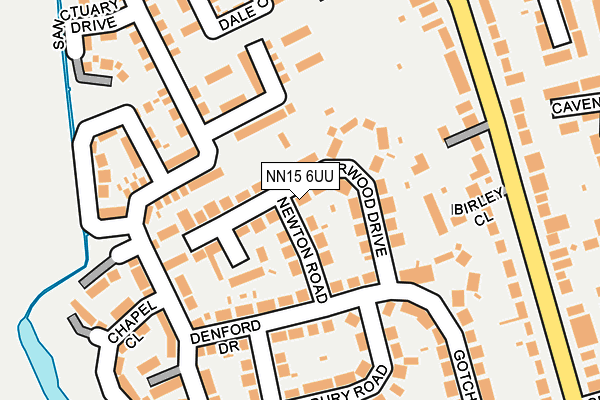 NN15 6UU map - OS OpenMap – Local (Ordnance Survey)