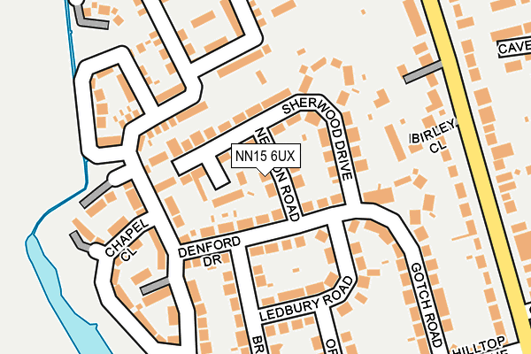 NN15 6UX map - OS OpenMap – Local (Ordnance Survey)
