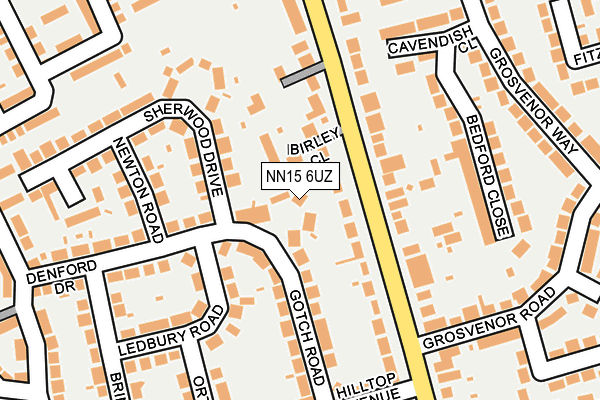 NN15 6UZ map - OS OpenMap – Local (Ordnance Survey)