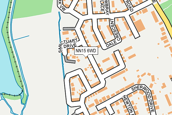 NN15 6WD map - OS OpenMap – Local (Ordnance Survey)