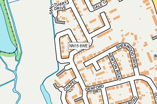 NN15 6WE map - OS OpenMap – Local (Ordnance Survey)