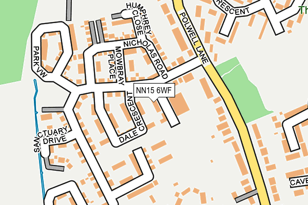 NN15 6WF map - OS OpenMap – Local (Ordnance Survey)