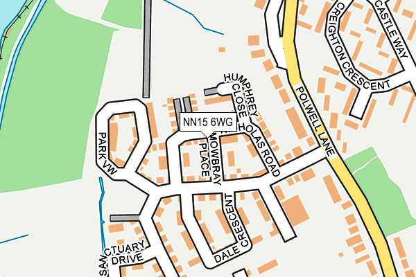NN15 6WG map - OS OpenMap – Local (Ordnance Survey)