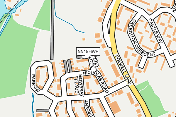 NN15 6WH map - OS OpenMap – Local (Ordnance Survey)