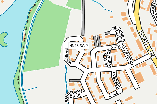 NN15 6WP map - OS OpenMap – Local (Ordnance Survey)