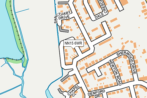 NN15 6WR map - OS OpenMap – Local (Ordnance Survey)