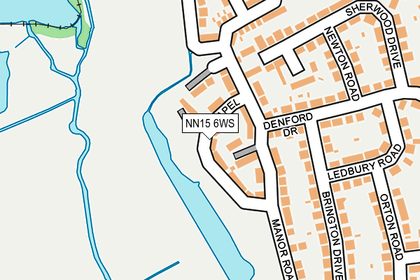 NN15 6WS map - OS OpenMap – Local (Ordnance Survey)