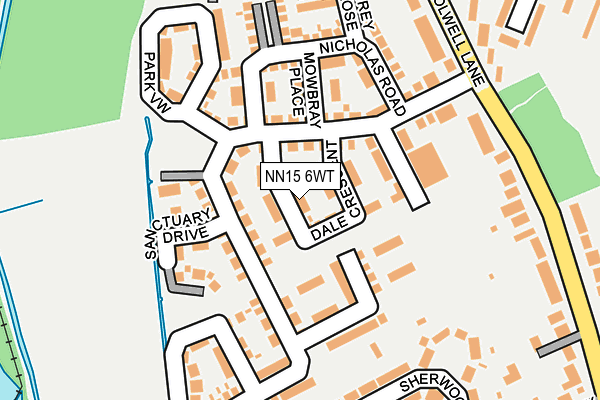 NN15 6WT map - OS OpenMap – Local (Ordnance Survey)