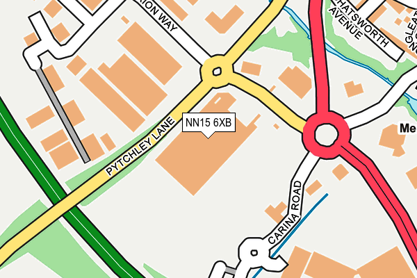 NN15 6XB map - OS OpenMap – Local (Ordnance Survey)