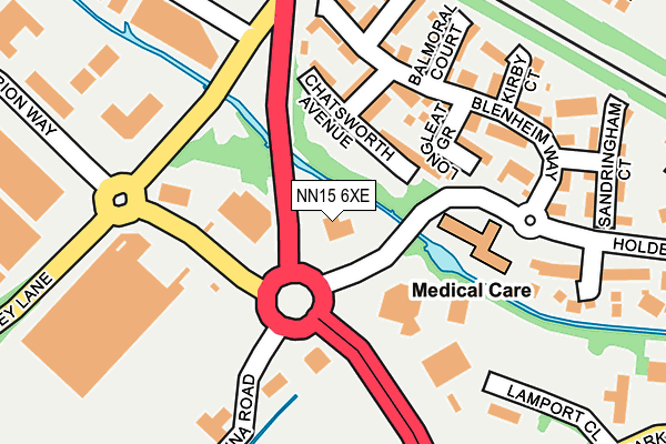 NN15 6XE map - OS OpenMap – Local (Ordnance Survey)